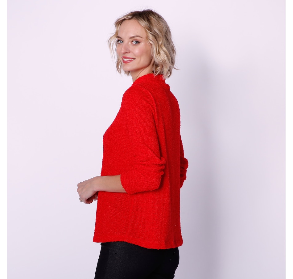 Image 238477_ALTMORE1.jpg, Product 238-477 / Price $31.33, Kim & Co. Boucle Sweater Knit Long Sleeve High Neck Top from Kim & Co. on TSC.ca's Fashion department