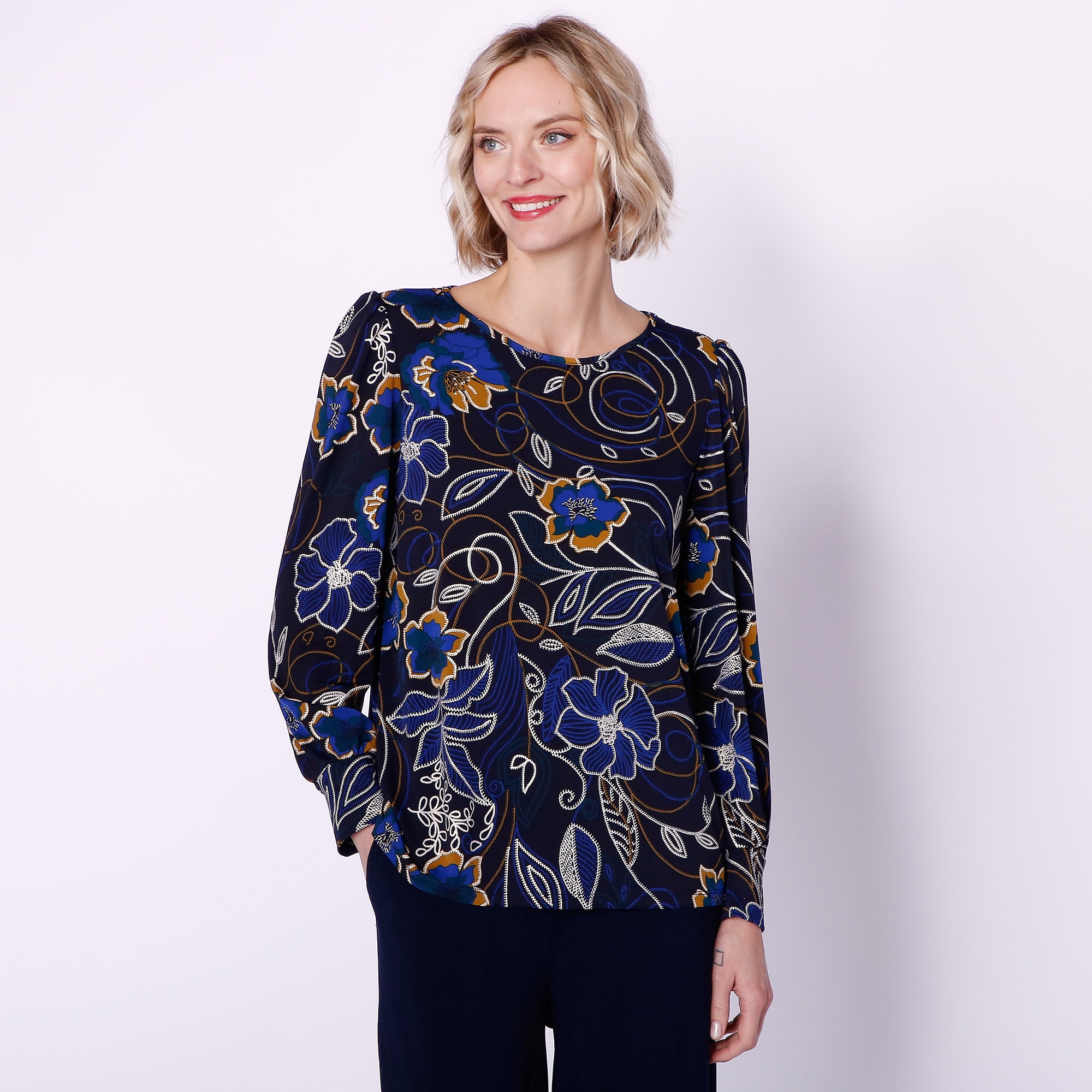 Clothing & Shoes - Tops - Shirts & Blouses - Kim & Co. Foil