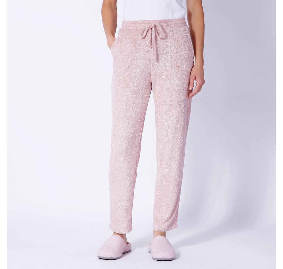 Rose Knit Joggers - Chenille Jogger Pants - Cozy Lounge Joggers