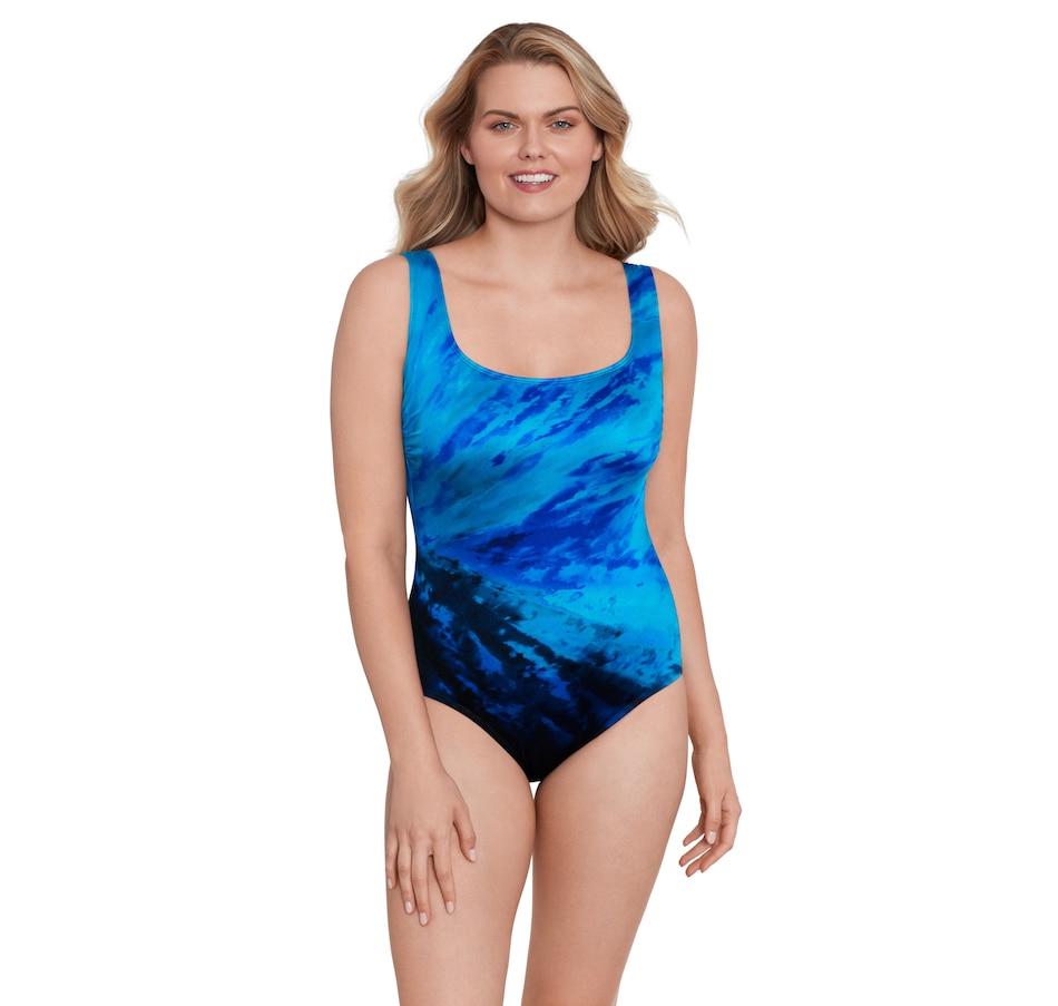 Image 238546_BLF.jpg, Product 238-546 / Price $79.88, Longitude Panel Scoopneck Tank Swimsuit from Longitude Swimwear on TSC.ca's Fashion department