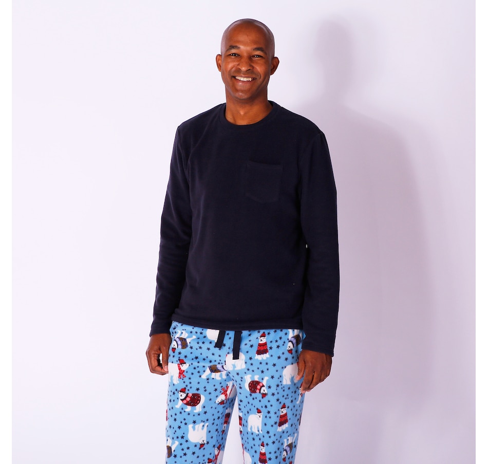 Clothing & Shoes - Pajamas & Loungewear - Pajama Sets & Nightgowns -  Menswear - Cuddl Duds Men's Fleecewear With Stretch Holiday Set - Online  Shopping for Canadians