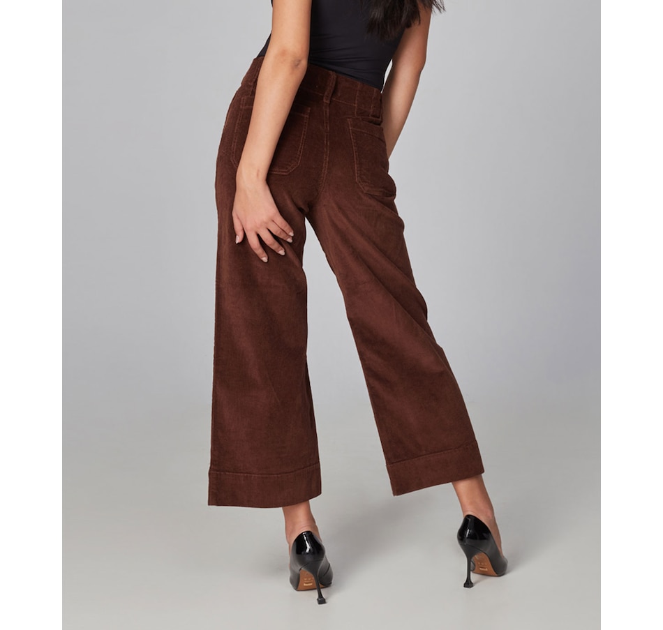 Higher High-Waisted Wide-Leg Corduroy Pants