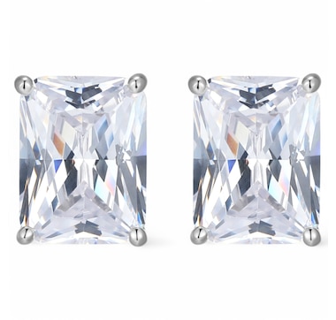 Diamonelle Sterling Silver Martini Diamonelle Stud Earrings