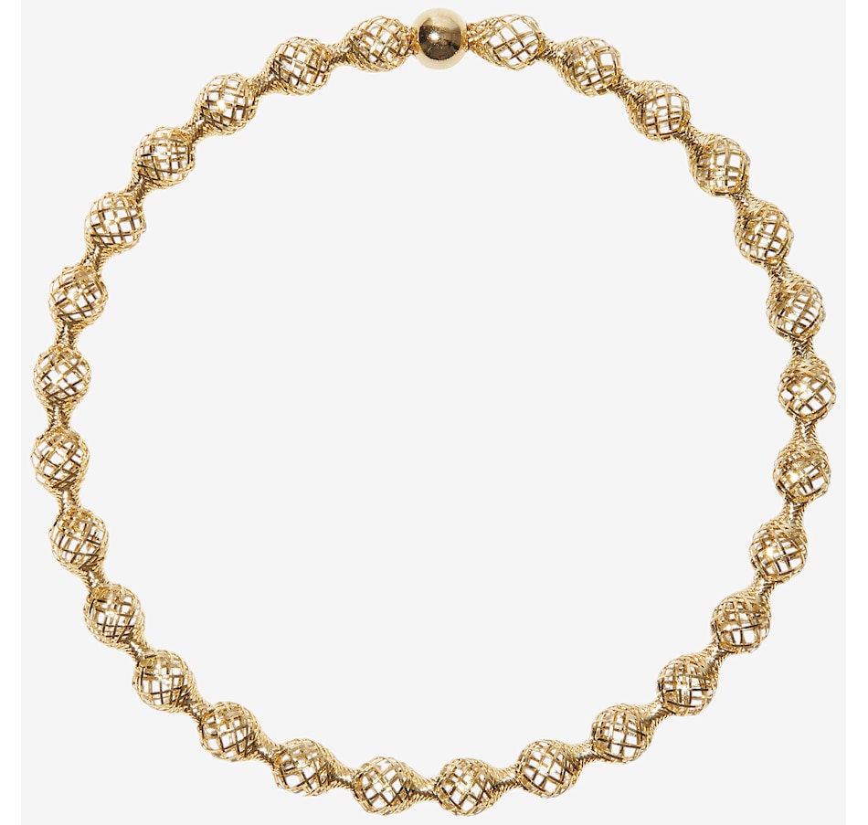 Image 238760_ALTMORE1.jpg, Product 238-760 / Price $289.99 - $299.99, Stefano Oro 14K Yellow Gold Omega Champagne Stretch Mesh Bracelet from Stefano Oro on TSC.ca's Jewellery department