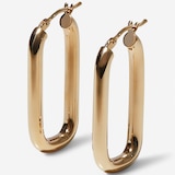 Stefano Oro 14K Yellow Gold Unico Pisa Hoop Earrings