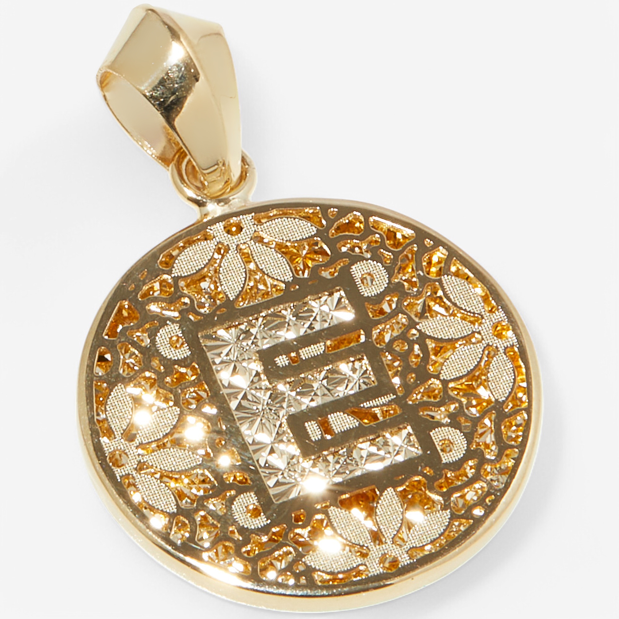 Stefano Oro 14K Yellow Gold Ricami Intial Pendant - TSC.ca