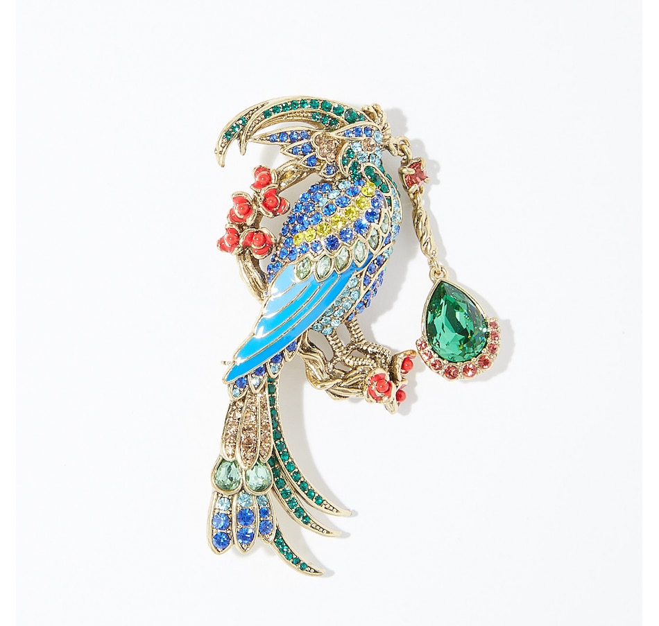 Jewellery - Accessories - Brooches, Pins & Headpieces - Heidi Daus Fowl ...