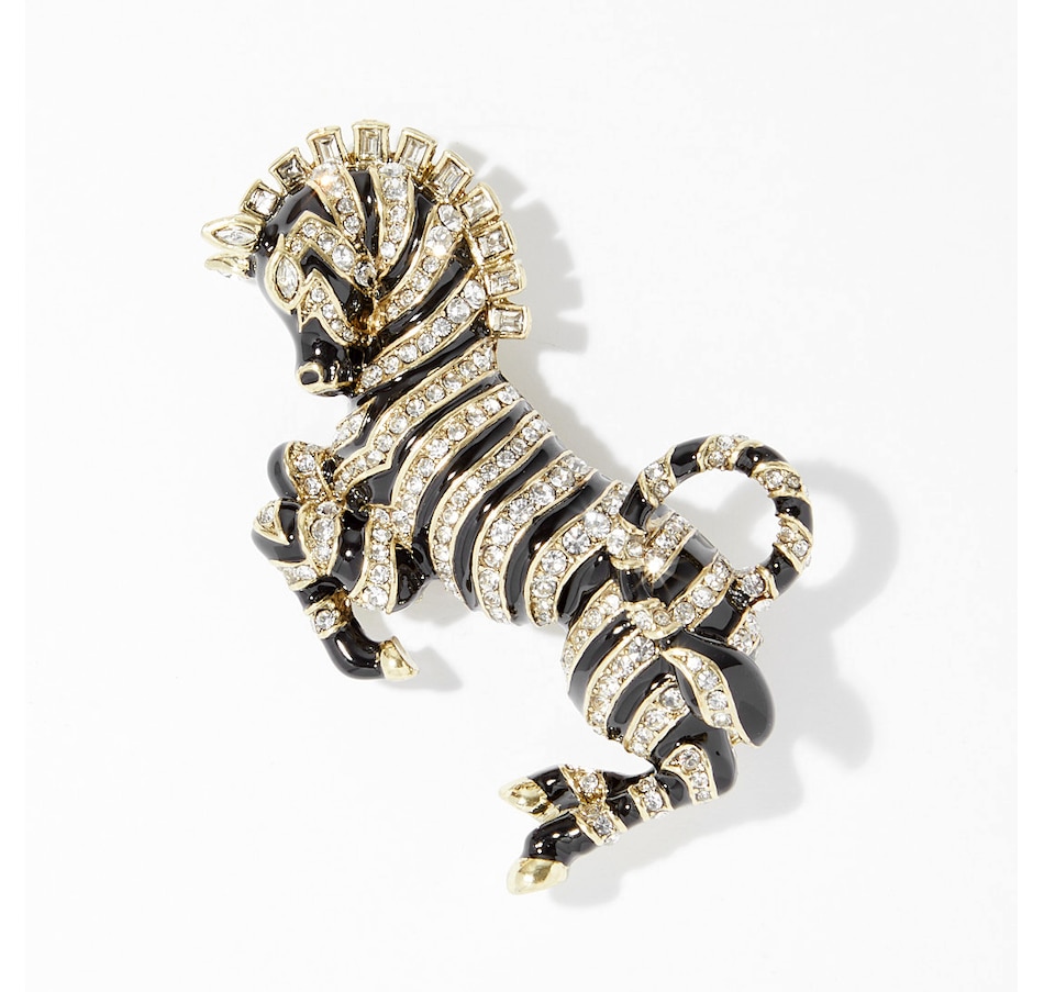 Image 238781.jpg, Product 238-781 / Price $169.95, Heidi Daus Painted Pony Enamel Zebra Pin from Heidi Daus on TSC.ca's Jewellery department