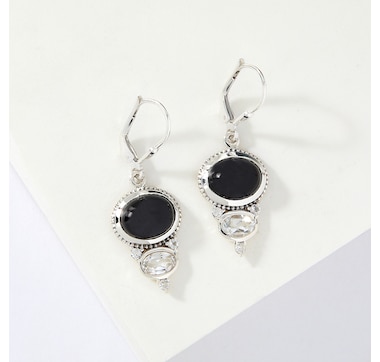 Himalayan Gems Sterling Silver Gemstone Earrings