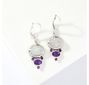 Himalayan Gems Sterling Silver Gemstone Earrings