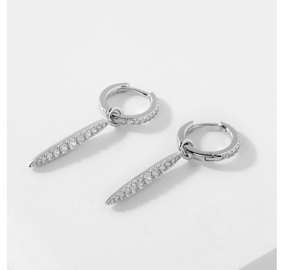 Jewellery Earrings Hoop & Huggie Earrings Diamonelle Sterling