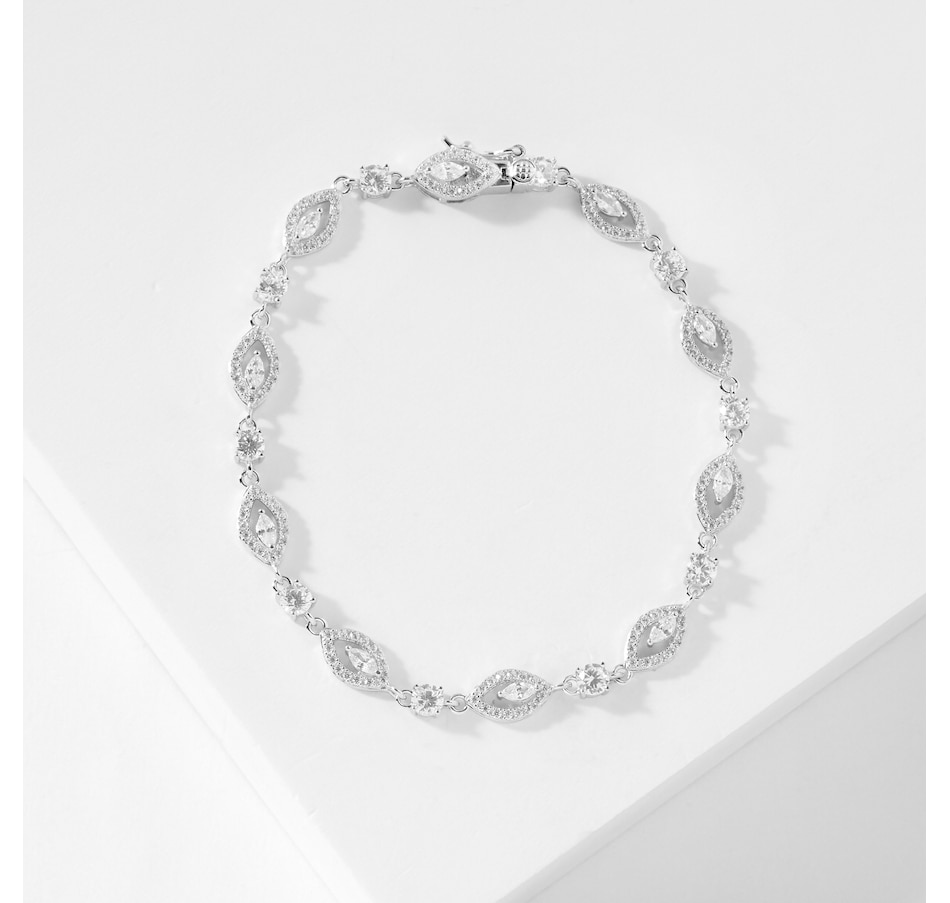 Image 238864.jpg, Product 238-864 / Price $179.99, Diamonelle Sterling Silver Diamonelle Marquise Halo Tennis Bracelet from Diamonelle on TSC.ca's Jewellery department