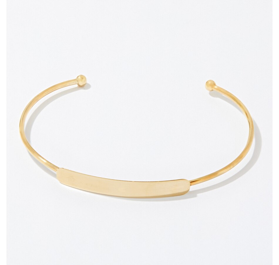 Image 238889.jpg, Product 238-889 / Price $399.99, Stefano Oro 14K Yellow Gold Engravable Tag Bangle from Stefano Oro on TSC.ca's Jewellery department