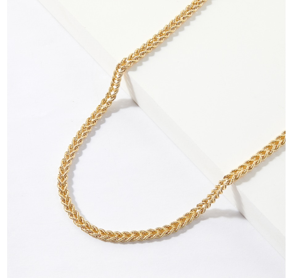 Image 238910.jpg, Product 238-910 / Price $599.99, TruGold 10K Yellow Gold Cuore Rope Necklace from TruGold on TSC.ca's Jewellery department