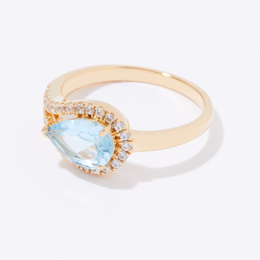 Image 238926_ALTMORE2.jpg, Product 238-926 / Price $499.33, Graziela Gems 14K Yellow Gold Gemstone and White Zircon Ring from Graziela Gems on TSC.ca's Jewellery department