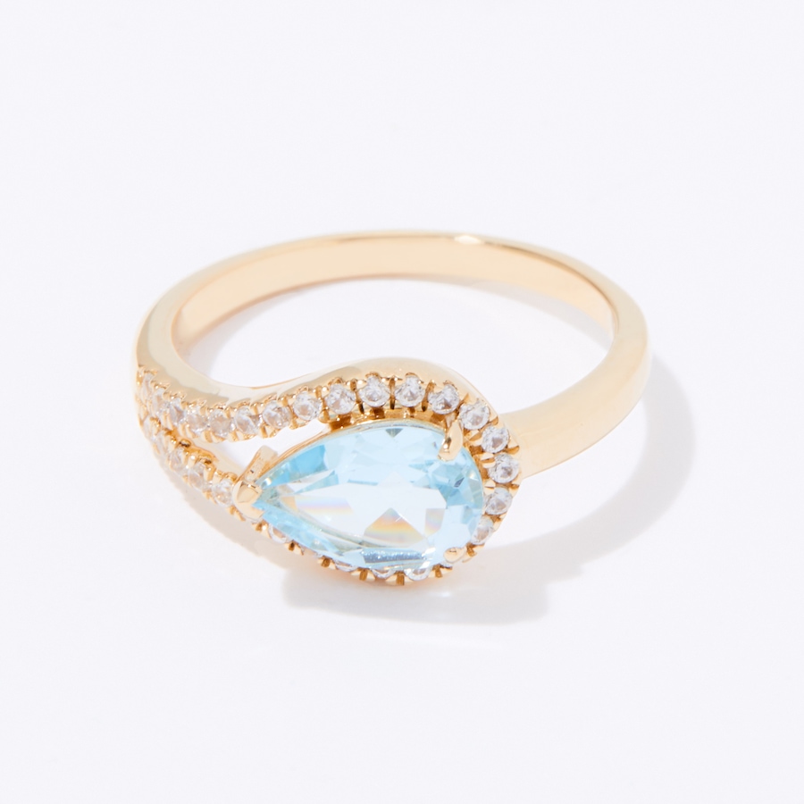 Image 238926_BTP.jpg, Product 238-926 / Price $499.33, Graziela Gems 14K Yellow Gold Gemstone and White Zircon Ring from Graziela Gems on TSC.ca's Jewellery department