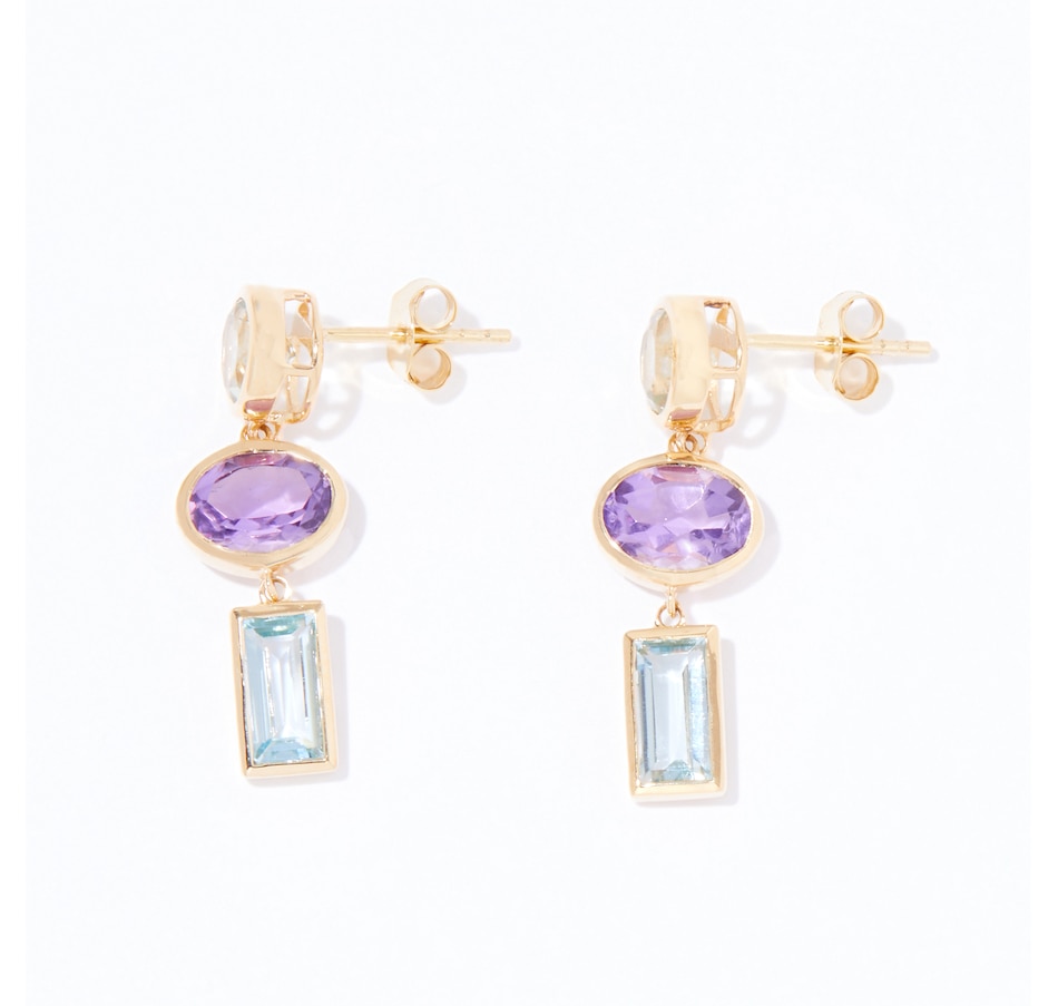 Jewellery - Earrings - Drop Earrings - Graziela Gems 14K Yellow Gold ...