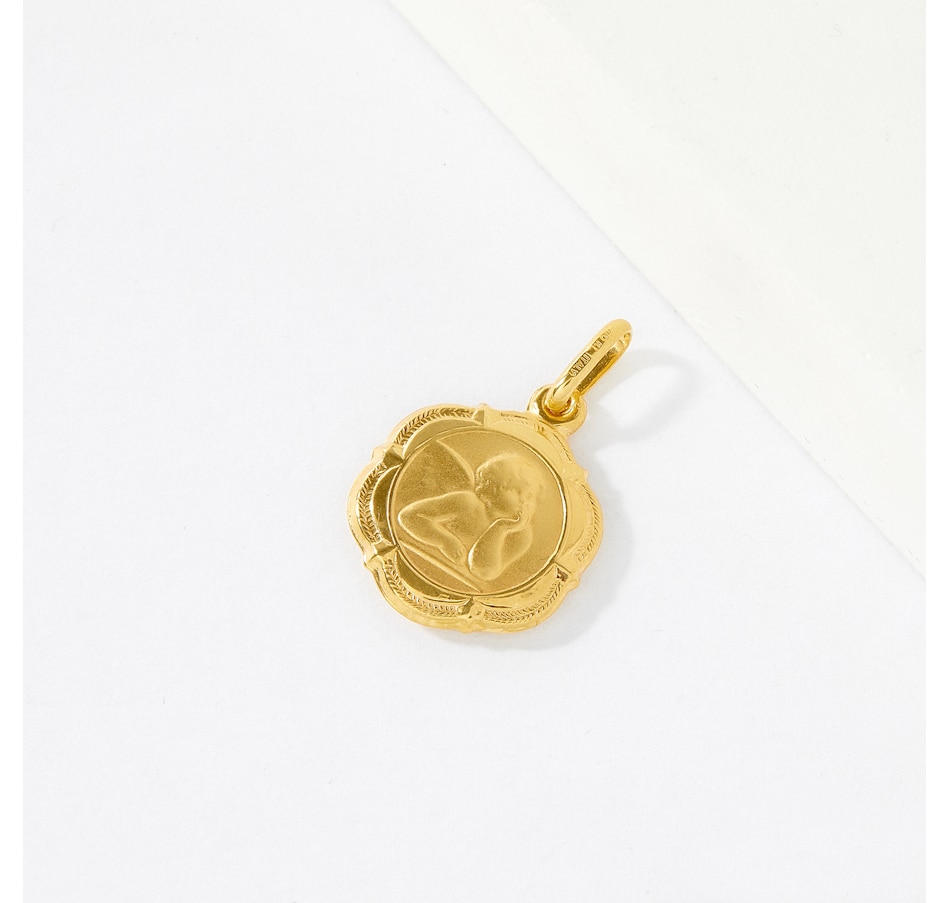 Image 238977.jpg, Product 238-977 / Price $139.99, TruGold 10K Yellow Gold Angel Medallion Pendant from TruGold on TSC.ca's Jewellery department