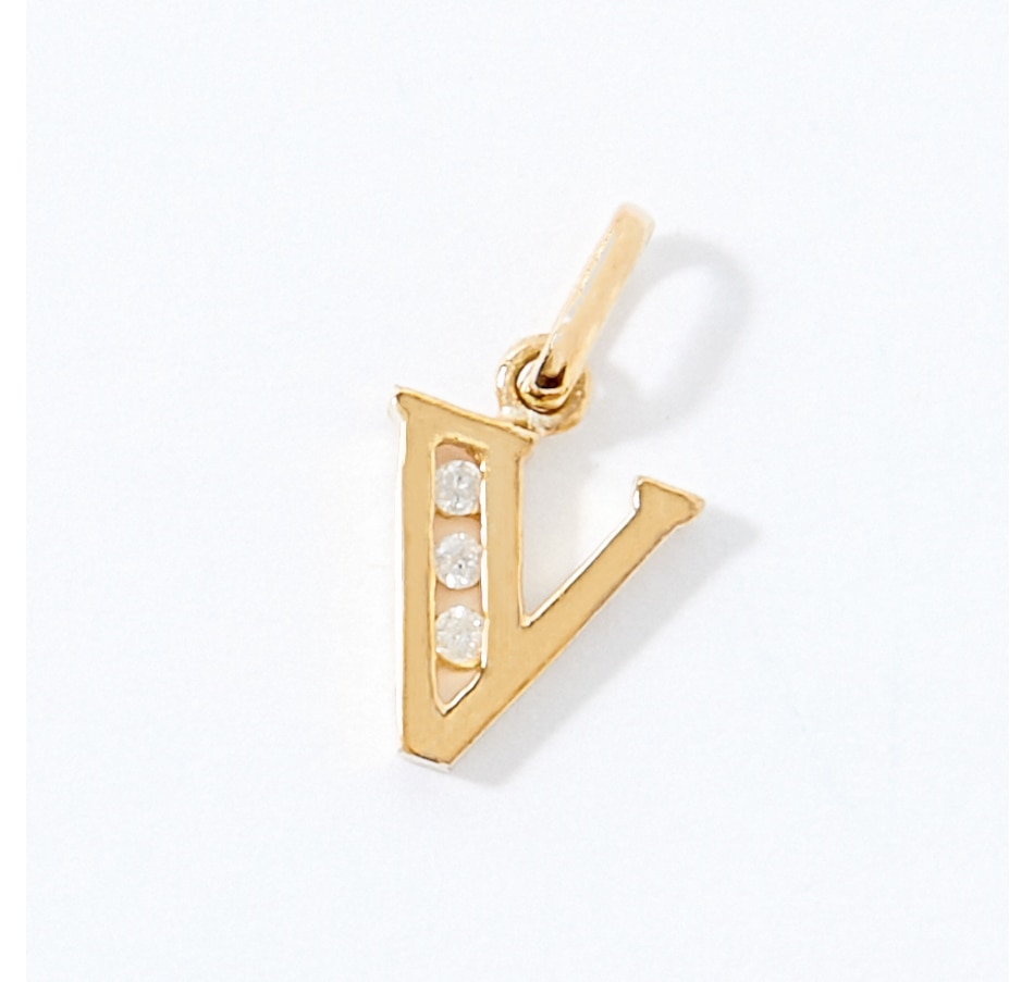 Jewellery - Necklaces & Pendants - Initials - TruGold 10K Yellow Gold ...