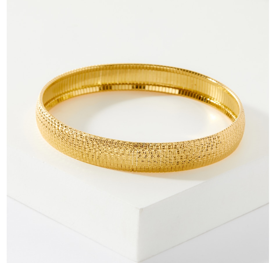 Jewellery - Bracelets - Bangles & Cuffs - Bronzoro Diamond Cut Omega 