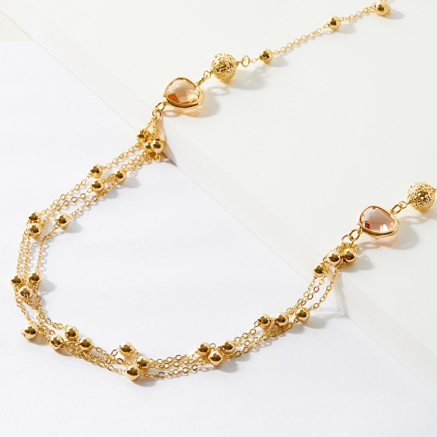 Image 239010.jpg, Product 239-010 / Price $99.88, Bronzoro Bead And Crystal Station Bib Style Necklace from Bronzoro on TSC.ca's Jewellery department