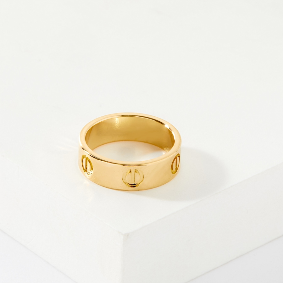 Image 239022_ALTMORE1.jpg, Product 239-022 / Price $39.33, Bronzoro 6mm Screw Motif Band from Bronzoro on TSC.ca's Jewellery department