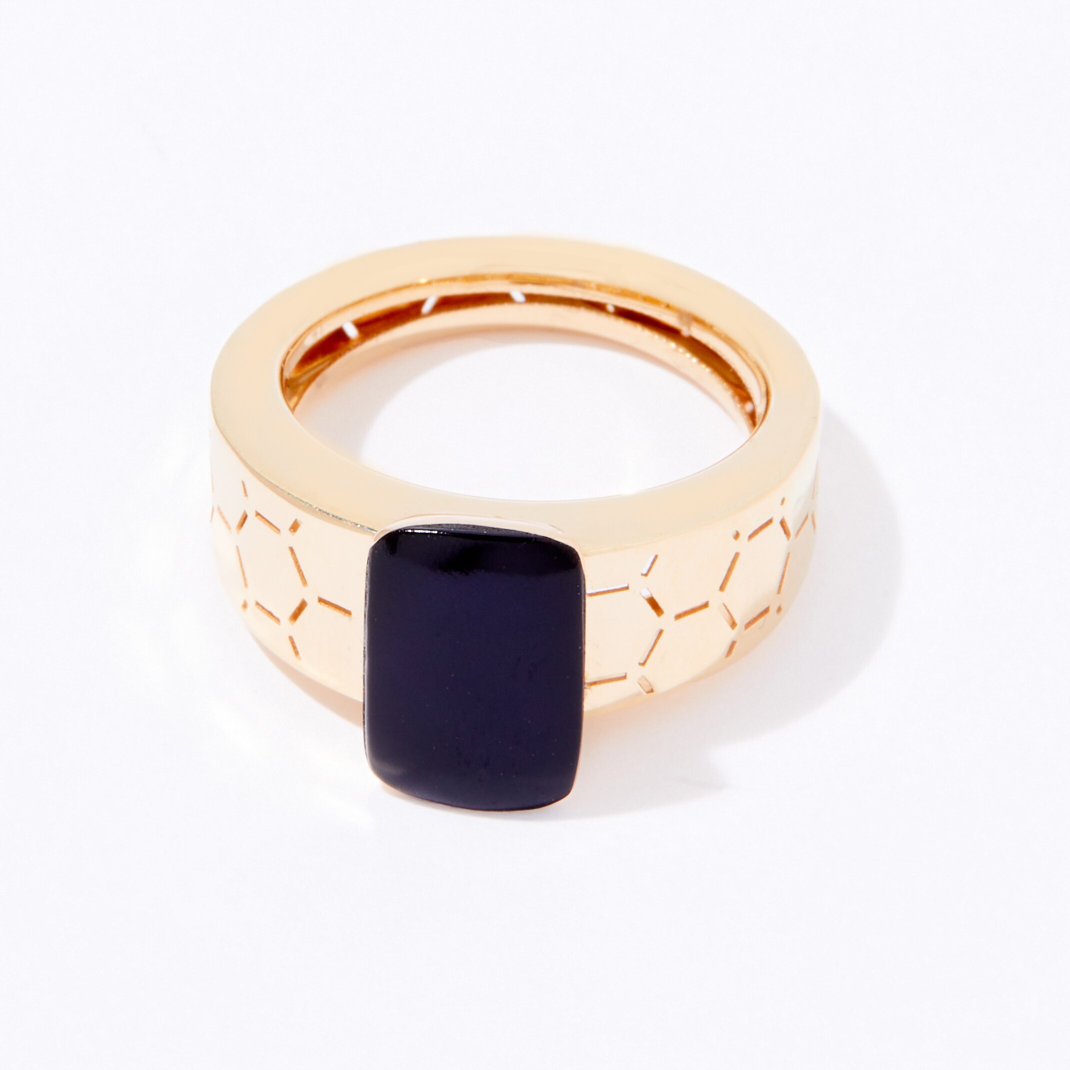 Jewellery - Rings - Gioielli Toscani 14K Yellow Gold Honeycomb