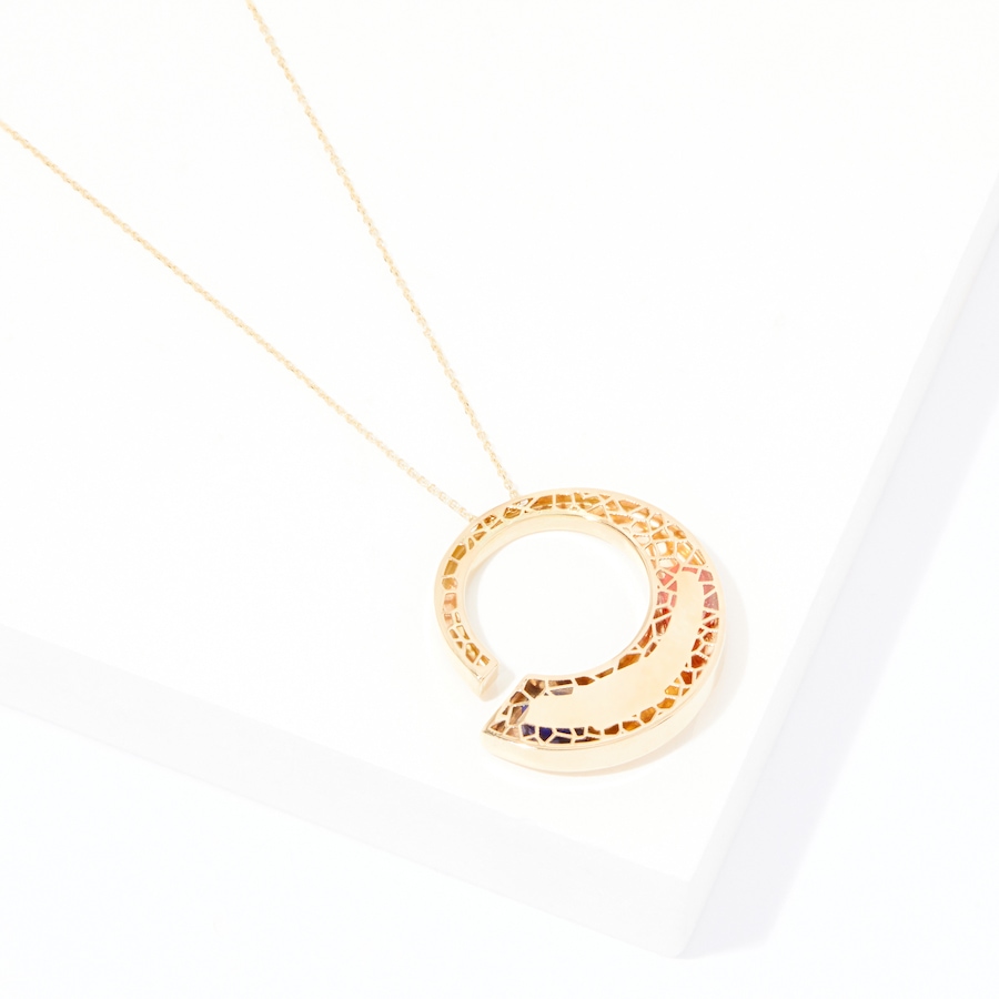 Image 239061_ALTMORE1.jpg, Product 239-061 / Price $679.88, Gioielli Toscani 14K Yellow Gold Art Nature Necklace with Multi Gemstones from Corel on TSC.ca's Jewellery department