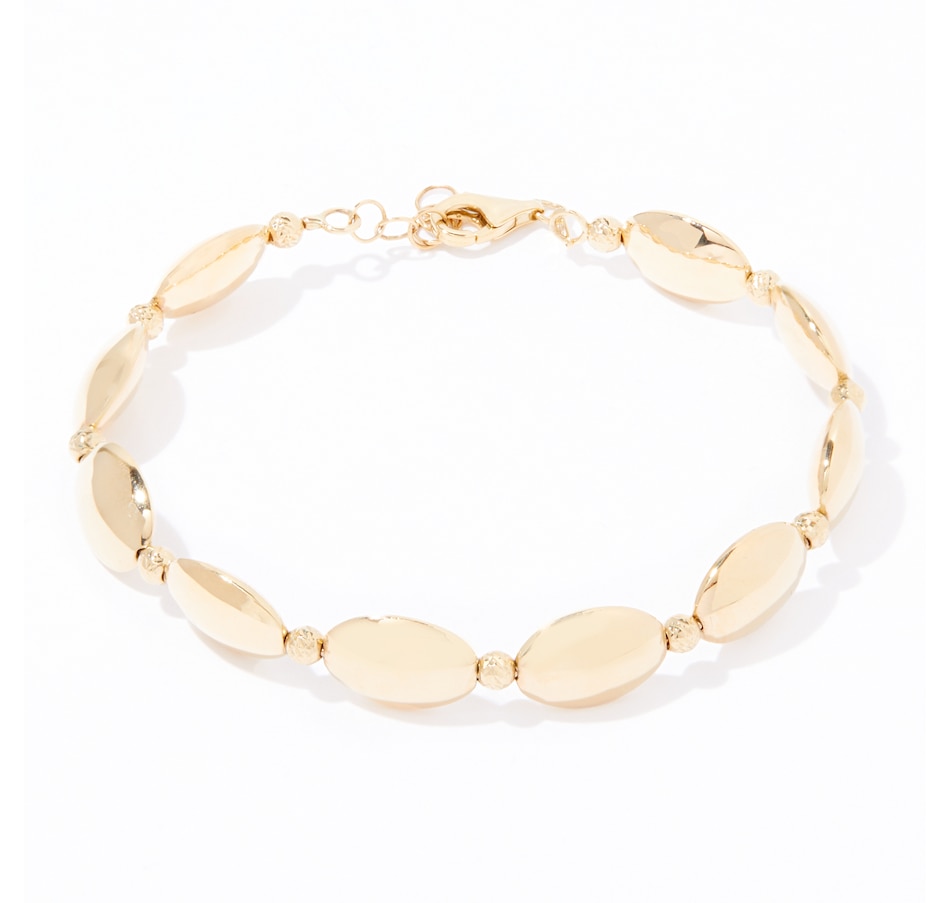 Image 239066.jpg, Product 239-066 / Price $1,599.99, Gioielli Toscani 14K Yellow Gold Bioshape Beaded Bracelet from Gioielli Toscani on TSC.ca's Jewellery department