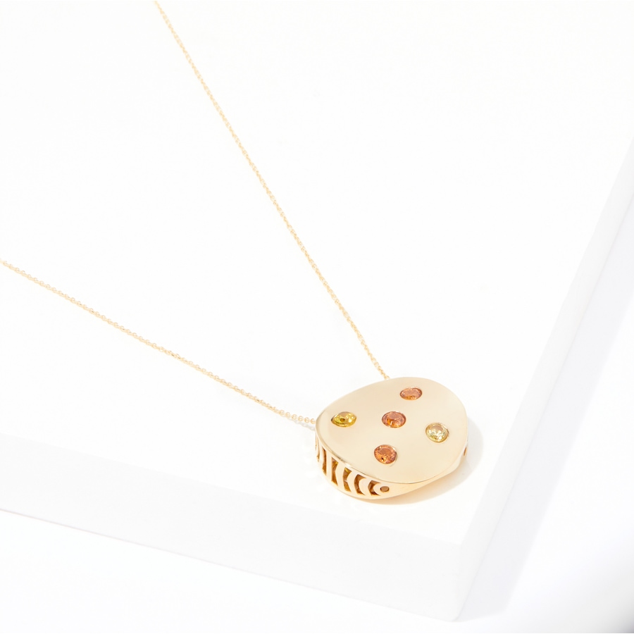 Image 239074.jpg, Product 239-074 / Price $399.33, Gioielli Toscani 14K Yellow Gold Art Nature Gemstone Necklace from Gioielli Toscani on TSC.ca's Jewellery department