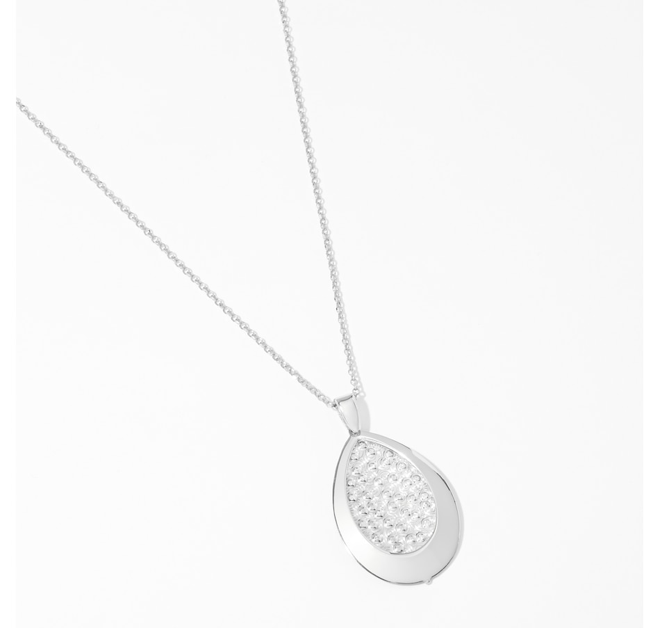 Image 239101_SIL.jpg, Product 239-101 / Price $159.99, Silver Gallery Sterling Silver Diamond Cut Sparkle Pendant With Chain from Silver Gallery on TSC.ca's Jewellery department