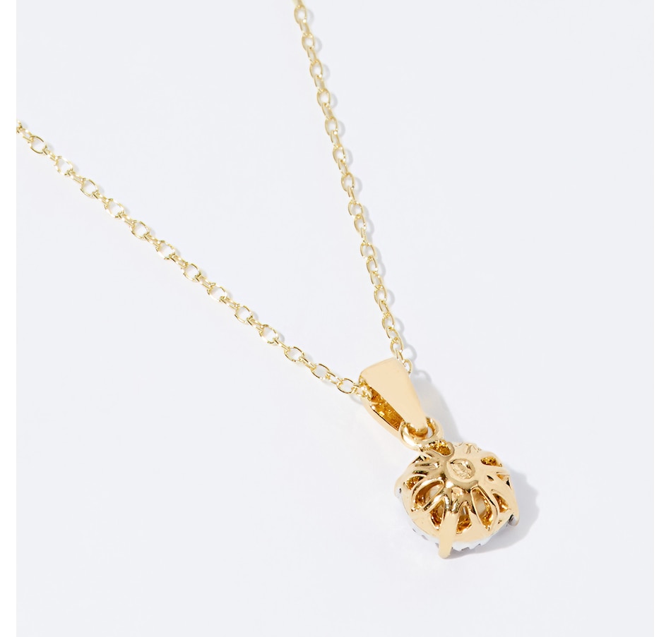 Image 239132_ALTMORE1.jpg, Product 239-132 / Price $79.99, Colour of Diamonds Sterling Silver 0.09ctw Diamond Solataire Necklace from Colours of Diamonds on TSC.ca's Jewellery department