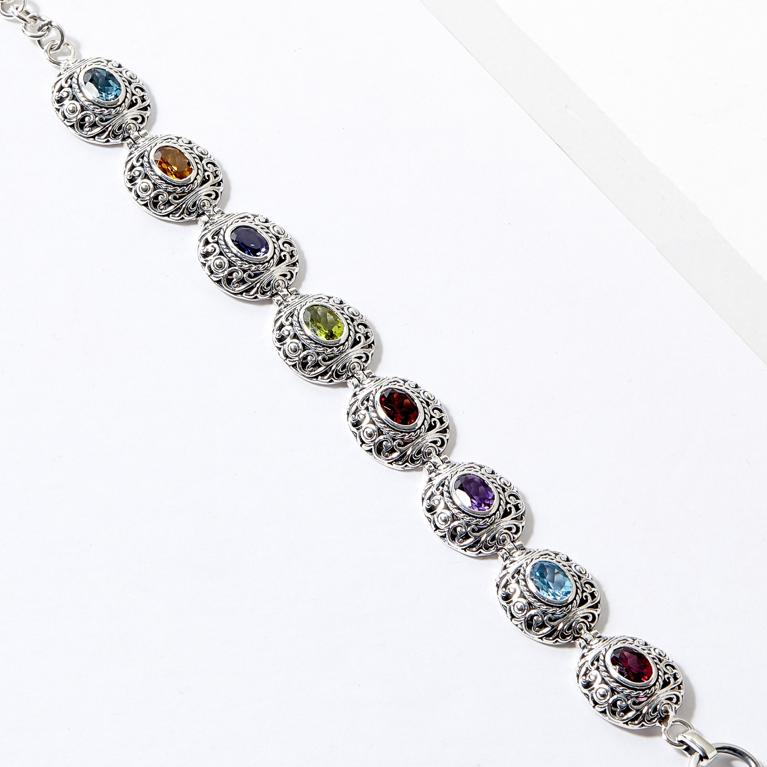 Jewellery - Bracelets - Samuel B Collection Sterling Silver Multi ...