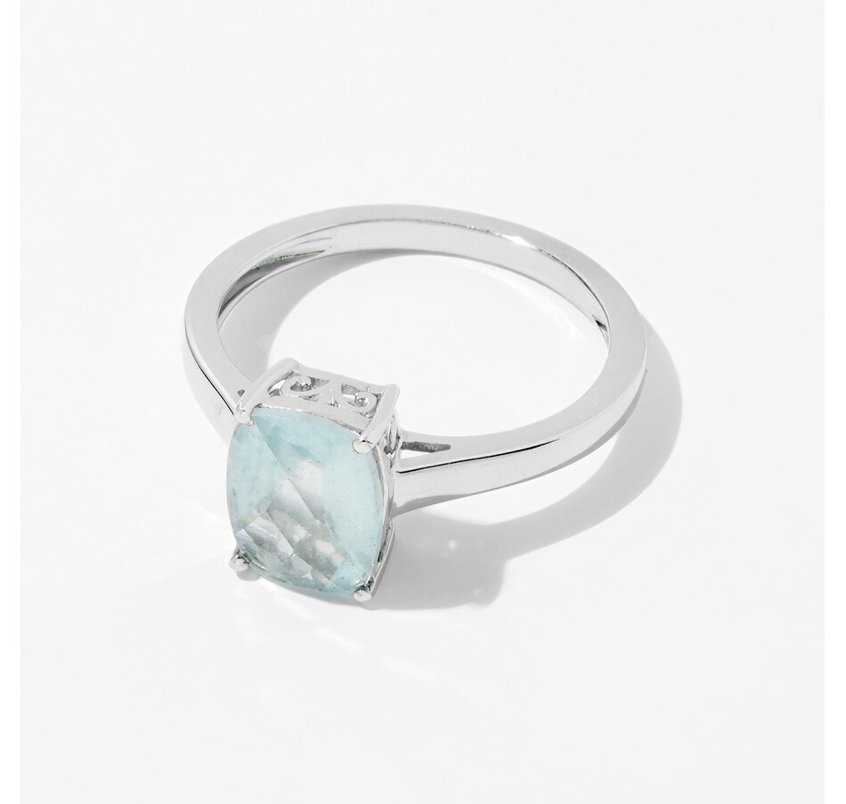 Image 239213_ALTMORE3.jpg, Product 239-213 / Price $119.88, Gem Reflections Sterling Silver 9.20 ctw Cushion Aquamarine Pendant, Earring And Ring Set from Best of Gems on TSC.ca's Jewellery department