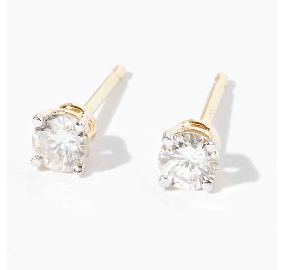 Image 239261_YGL.jpg, Product 239-261 / Price $389.99, 14K Gold 0.25 ctw Diamond Stud Earrings from The Vault on TSC.ca's Jewellery department