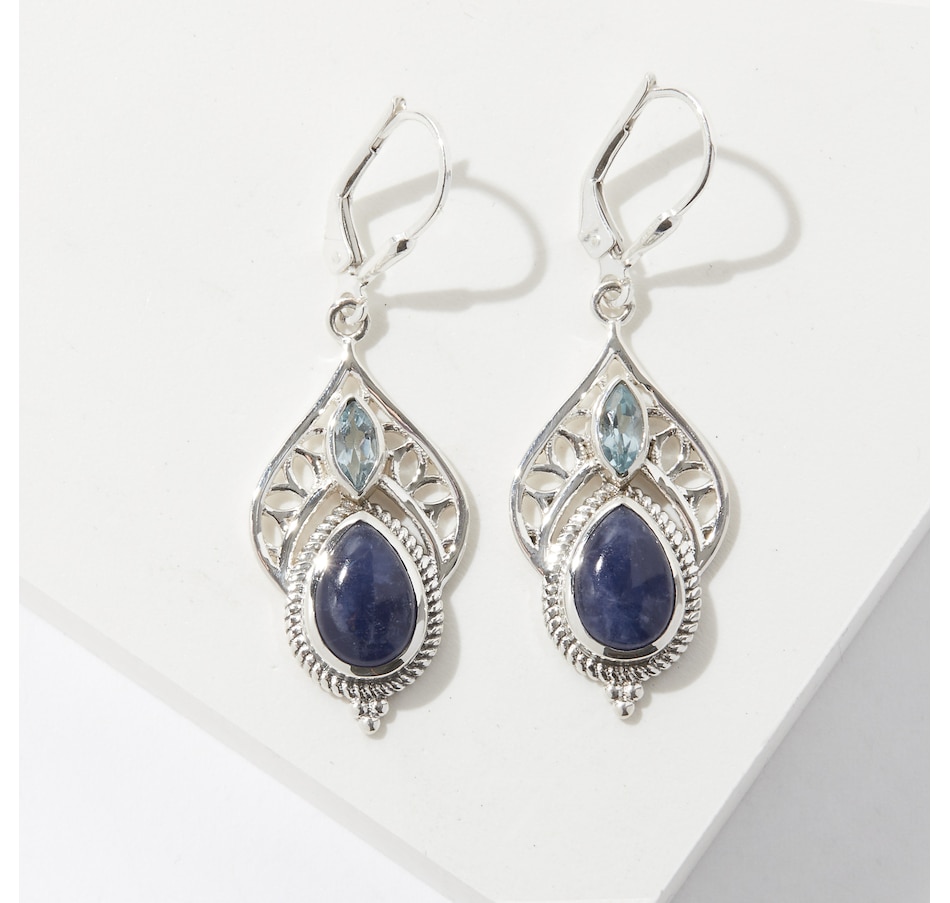 Image 239264_SLBTP.jpg, Product 239-264 / Price $79.33, Himalayan Gems Sterling Silver 7x10mm Pear Gemstone Earrings from Himalayan Gems on TSC.ca's Jewellery department