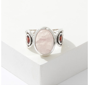 Himalayan Gems Sterling Silver Gemstone Ring