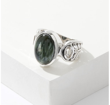Himalayan Gems Sterling Silver Gemstone Ring