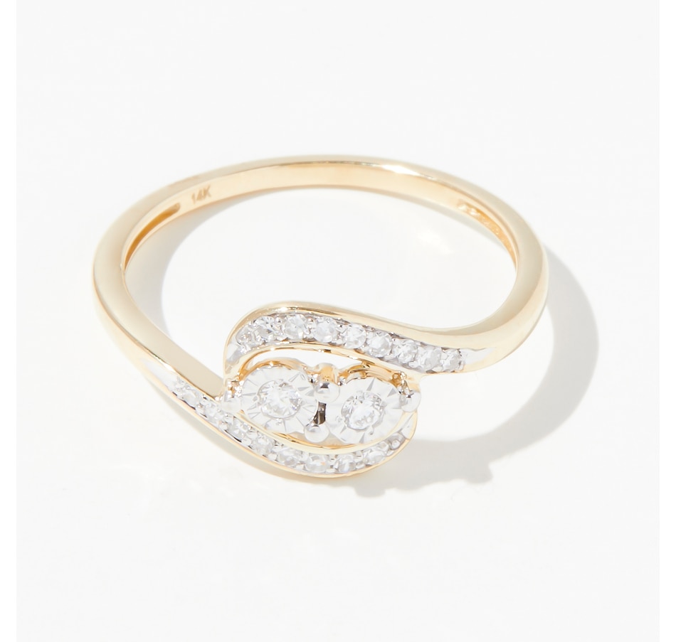 Image 239340.jpg, Product 239-340 / Price $399.99, Evera Diamonds 14K Yellow Gold 0.15ctw Diamond Ring from Evera Diamonds on TSC.ca's Jewellery department
