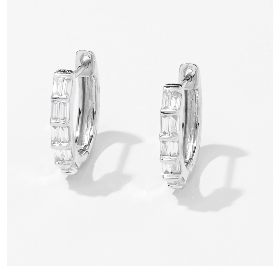 Image 239351_WGL.jpg, Product 239-351 / Price $599.99, Evera Diamonds 14K Gold 0.25 av. ctw Baguette Diamond Hoop Earrings from Evera Diamonds on TSC.ca's Jewellery department