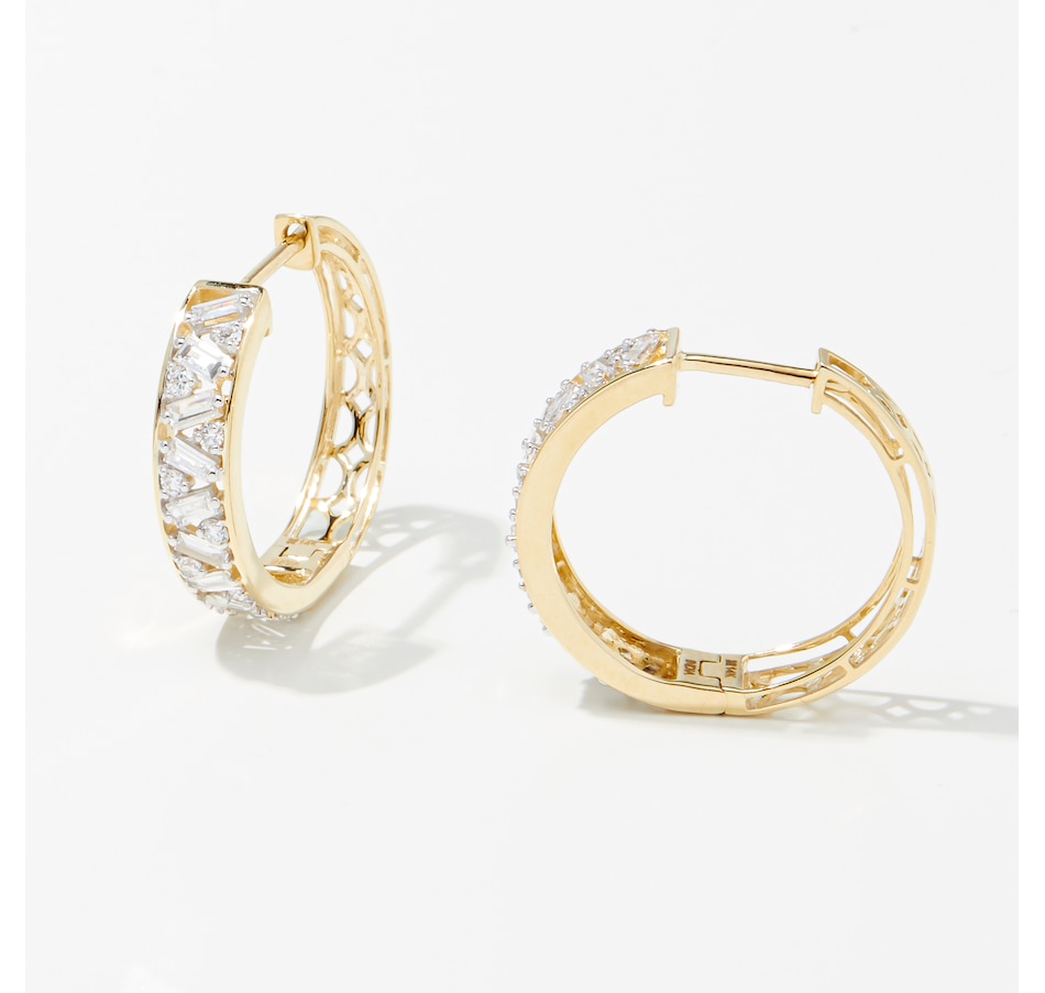 Jewellery - Earrings - Hoop & Huggie Earrings - Evera Diamonds 14K Gold ...