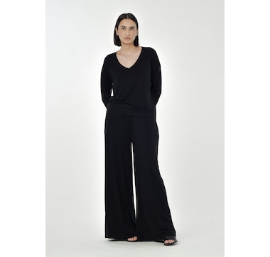 Paper Label Sienna V-Neck Long Sleeve Top