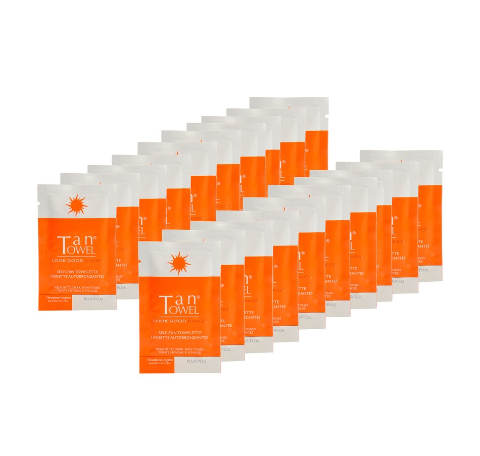Image 239604.jpg, Product 239-604 / Price $78.00, 60-Day Auto-Delivery Tan Towel Half Body Classic Selftan Towelettes Duo (Plus) from TanTowel on TSC.ca's Beauty department