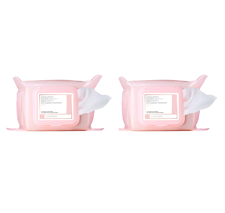 Image 239718.jpg, Product 239-718 / Price $75.00, 90-Day Auto-Delivery BeautyBio Exfoliating Peptide-Infused Wipes Duo from BEAUTYBIO on TSC.ca's Beauty department