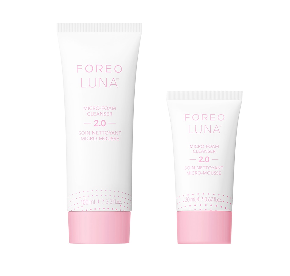 Image 239740.jpg, Product 239-740 / Price $85.00, Foreo Luna Micro-Foam Cleanser 2.0 Home & Go Duo from Foreo on TSC.ca's Beauty department