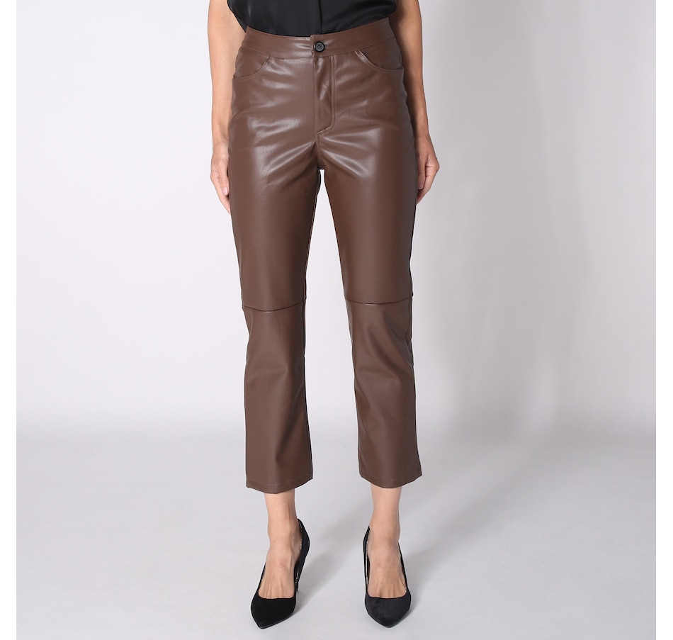 Image 240211_CHO.jpg, Product 240-211 / Price $59.33, Astrid Duet Peg Straight Leg Faux Leather Pant from Astrid on TSC.ca's Fashion department