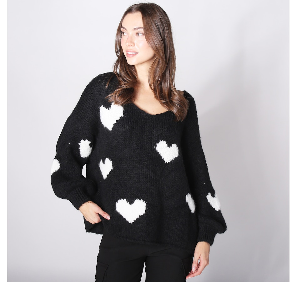 Image 240235_BKW.jpg, Product 240-235 / Price $57.33, Astrid Boots & Hearts Sweater from Astrid on TSC.ca's Fashion department