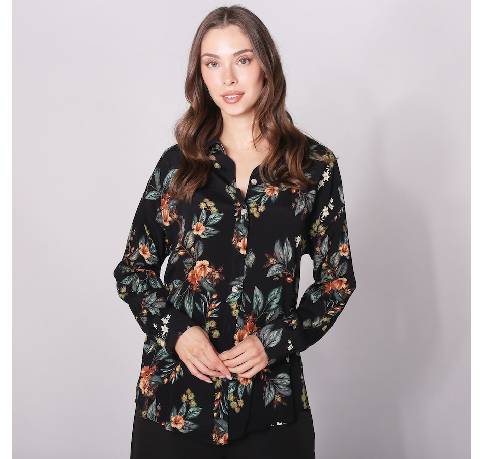 Image 240249_BLKGD.jpg, Product 240-249 / Price $49.33, Astrid Harmony Boyfriend Button Up Blouse from Astrid on TSC.ca's Fashion department