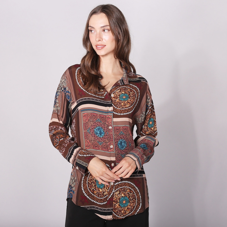 Image 240249_SCAPT.jpg, Product 240-249 / Price $49.33, Astrid Harmony Boyfriend Button Up Blouse from Astrid on TSC.ca's Fashion department