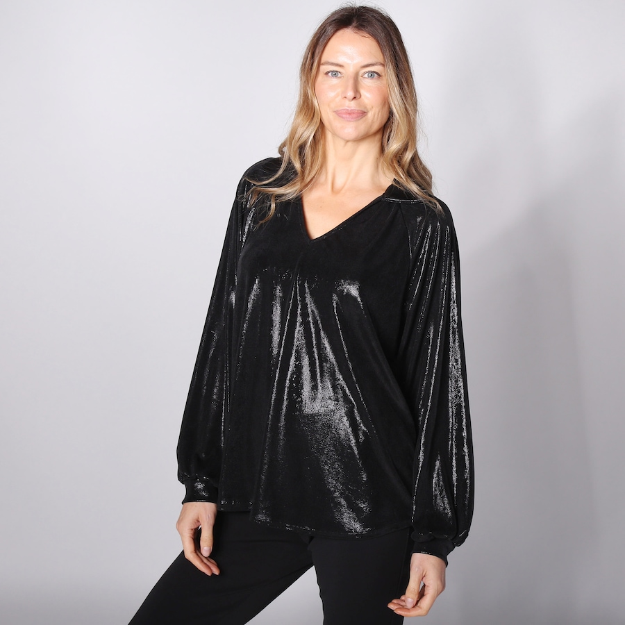 Image 240251_LDBK.jpg, Product 240-251 / Price $35.33, Astrid Heavy Metal Collared Top from Astrid on TSC.ca's Fashion department